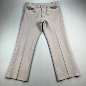 Vintage Levis Sta-Prest Pants Mens 38 Tan Khaki Straight Leg Dress Slacks 90s